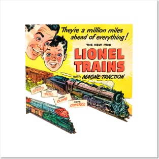 Lionel Trains Graphic Advertising Vintage Retro Posters and Art